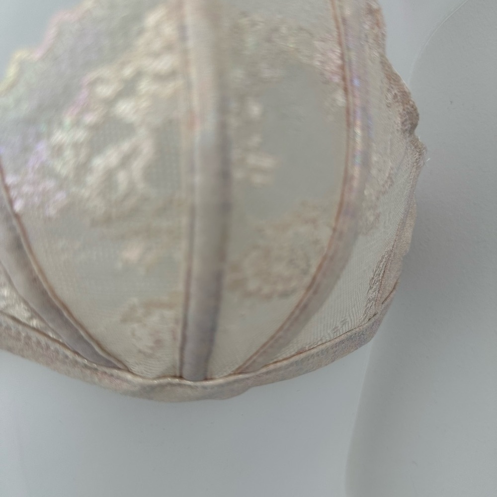 Savage x Fenty Caged Lace Front Closure Bralette Iridescent Small - Picture 7 of 7